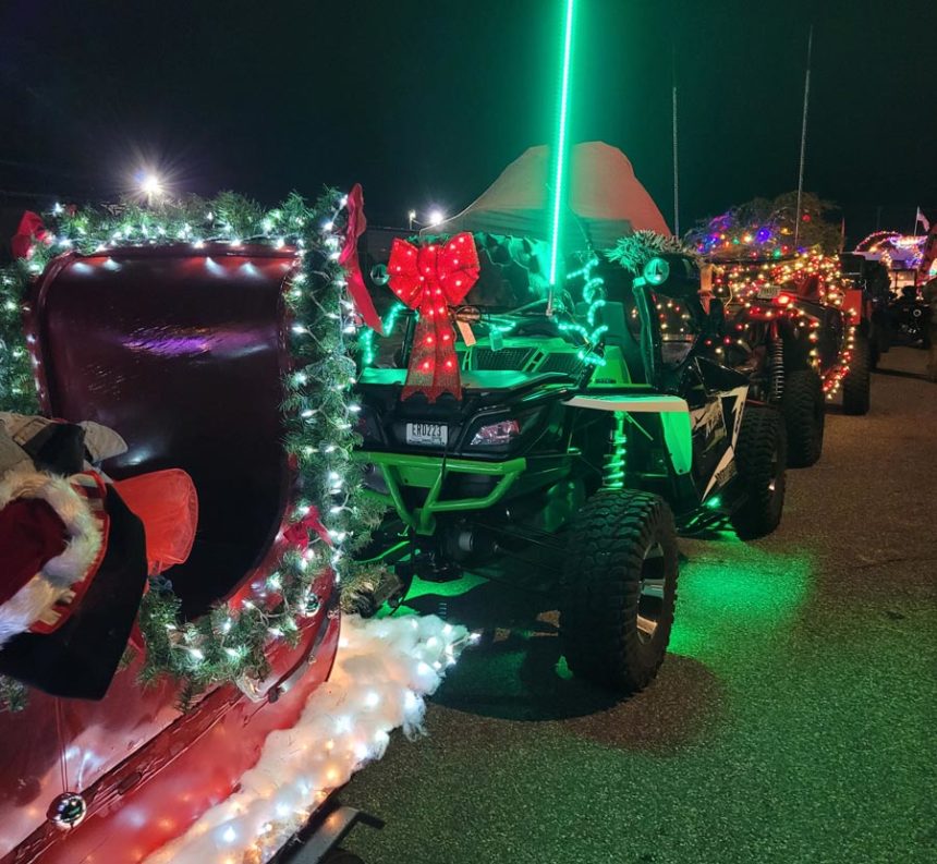 Decked out in dazzling lights, ATVs will parade through Pocatello neighborhoods during Ken's REC World's annual Christmas Night Light Ride. | Courtesy Ken Hitesman