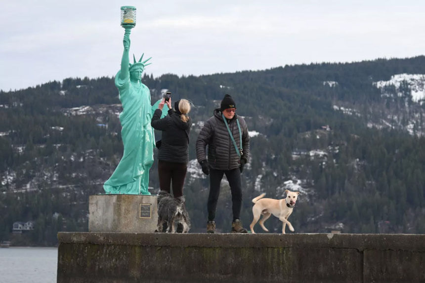 Statue of Liberty in Sandpoint