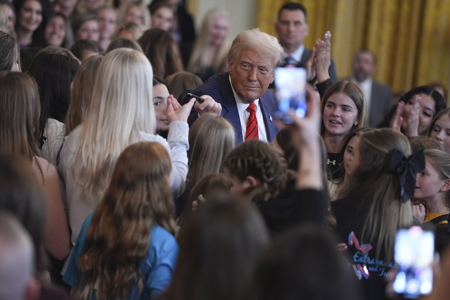 Trump signs executive order intended to bar transgender athletes from girls’ and women’s sports