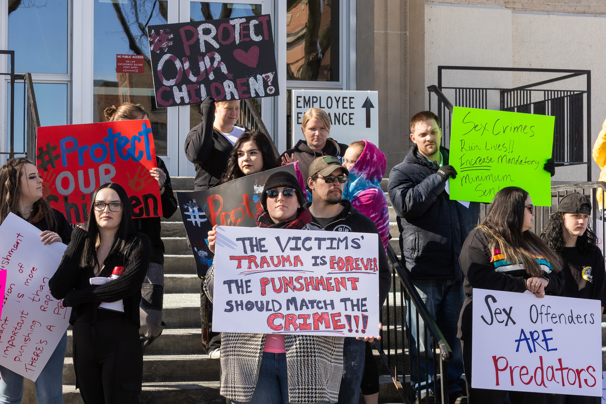 Protect our children: Locals protest the need for harsher sentences in sex crimes