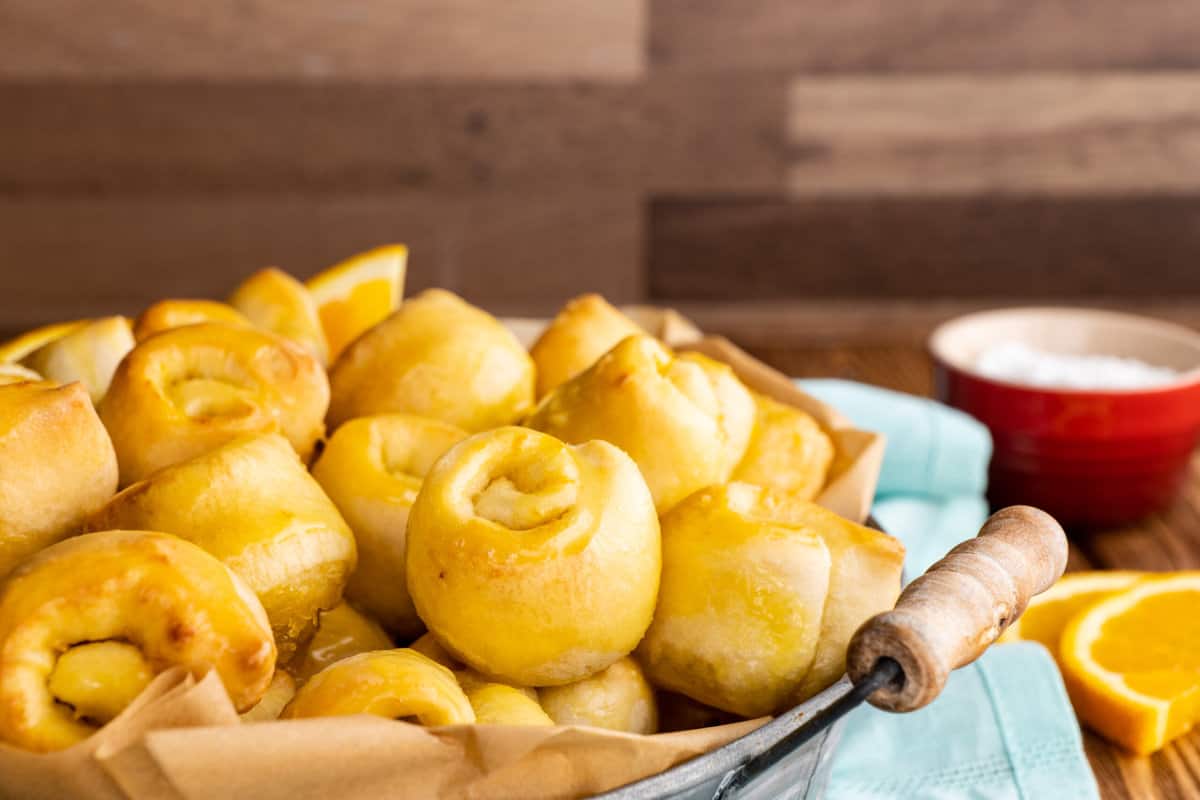 Easy, zesty, sweet orange rolls with delicious glaze
