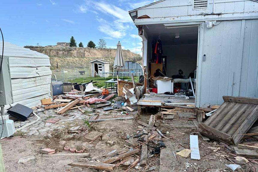 A car crashed into a house on April 19.