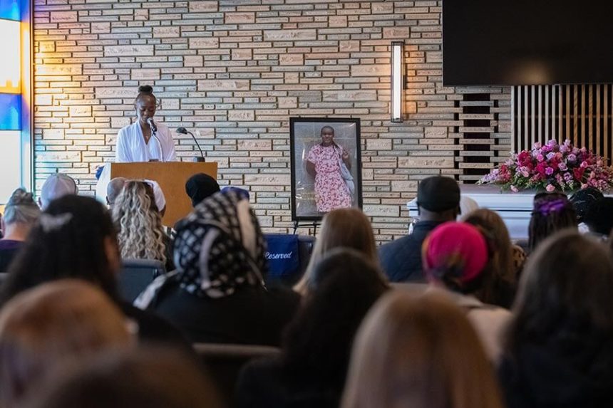 Asha Joseph speaks at sister's funeral