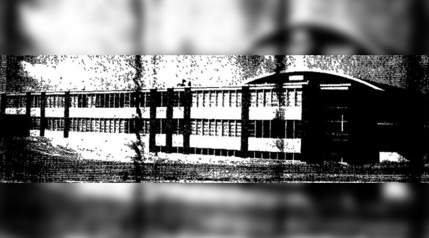 The general public is invited to an open house Wednesday evening, April 12, to inspect the new Soda Springs High School. The open house is sponsored by the Soda Springs PTA, and will be held in conjunction with their regular meeting. The meeting, which will install officers for the coming year and feature some musical numbers, will be short -- and the open house will follow immediately. Guided tours of the new school will be under direction of the faculty. Caption dated April 6, 1961.