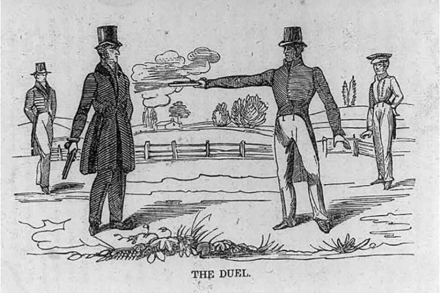 etching of duel
