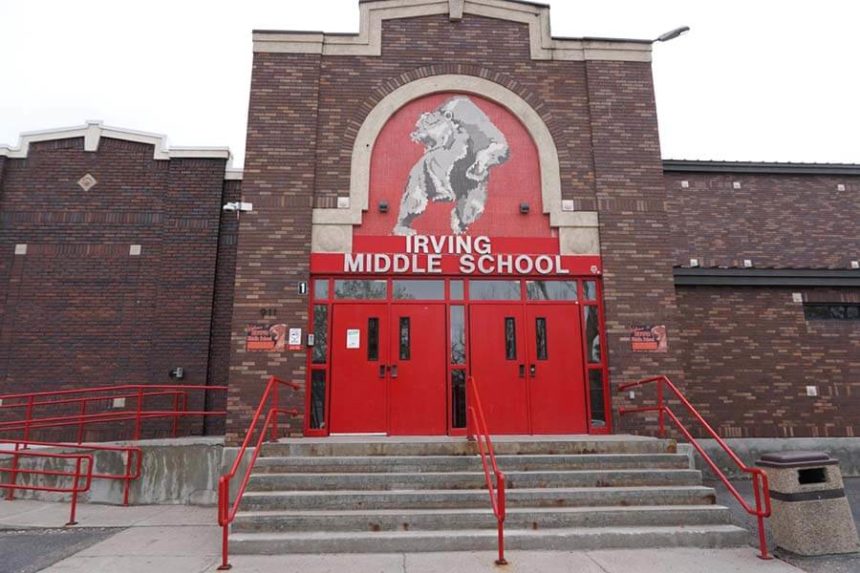 Irving Middle School building