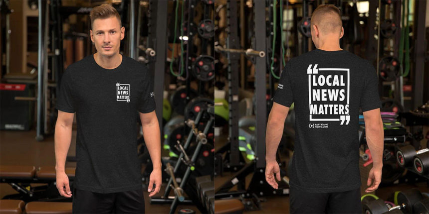 Local News Matters T-shirt front and back