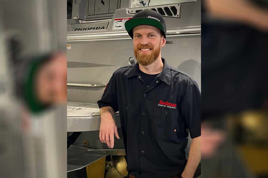 Toby Merritt was recognized as technician of the year by Indmar Marine Engines. | Courtesy Toby Merritt