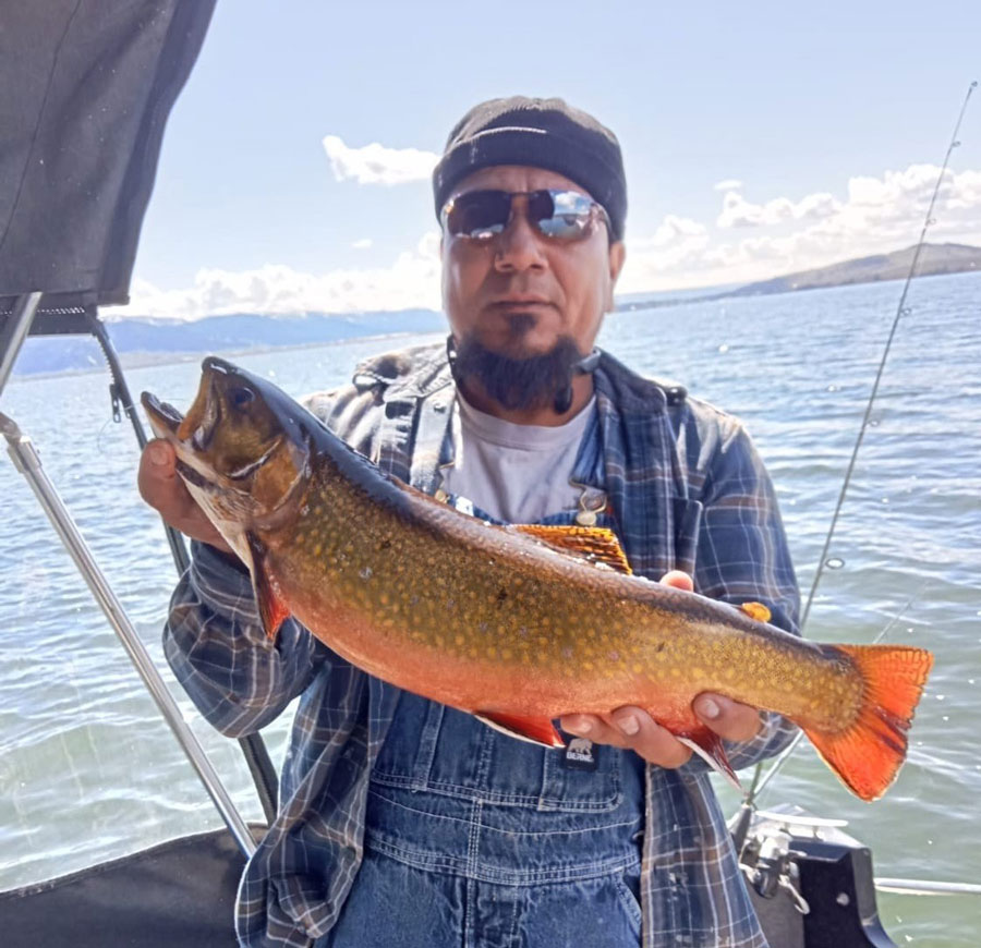 A large Brook trout caught by Beto Avila of Rexburg on Henrys Lake.