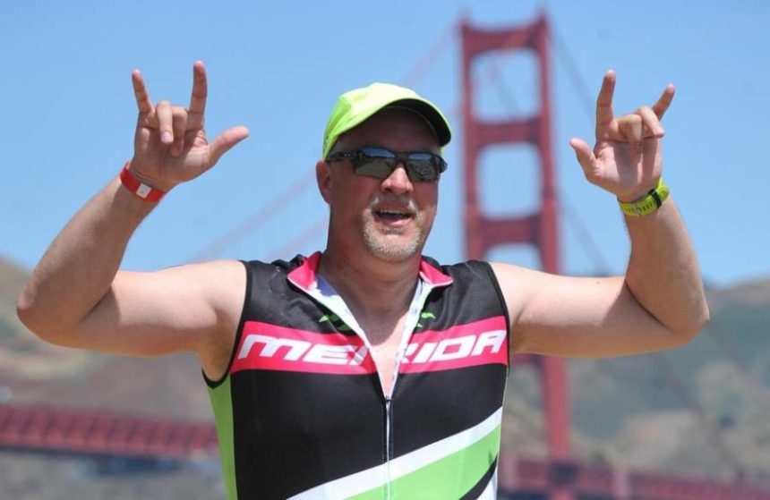 Bryan Magleby in Escape from Alcatraz Triathlon