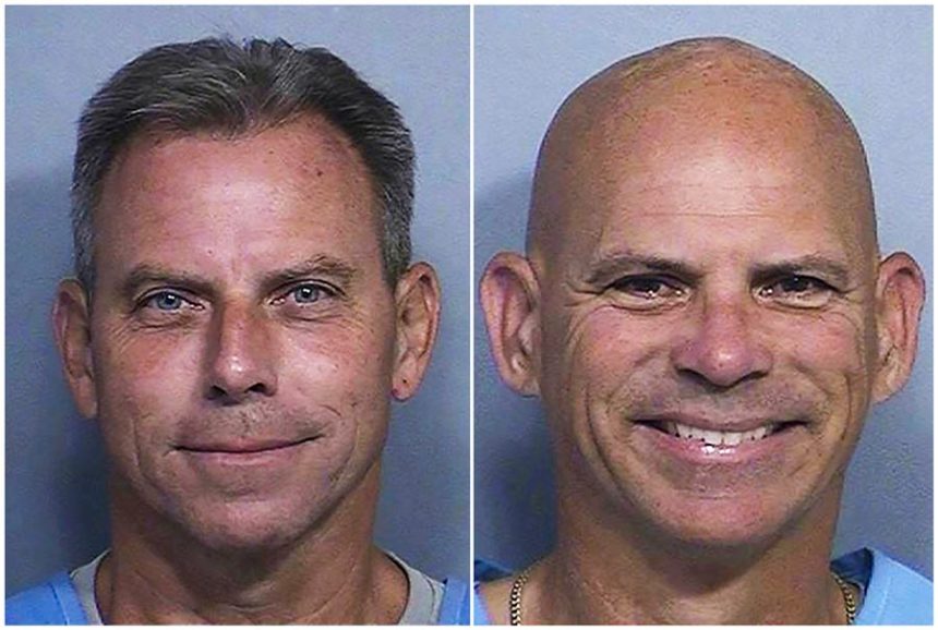This combination of two booking photos provided by the California Department of Corrections shows Erik Menendez, left, and Lyle Menendez. | California Department of Corrections via Associated Press