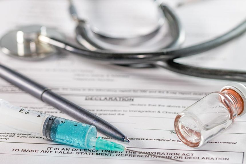 closeup of an ampoule and a needle syringe on a do 2025 02 02 20 57 24 utc