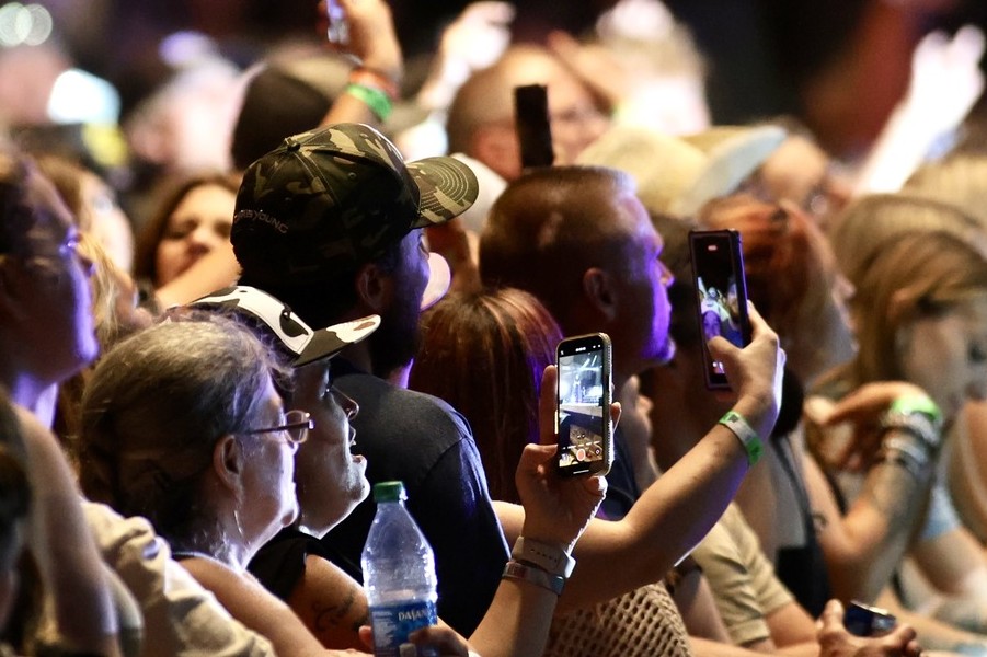 The Port concert crowd