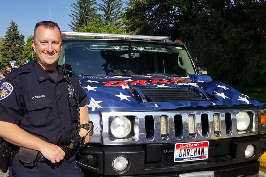 Justin Cornelson is stepping down as a DARE instructor and school resource officer with the Bonneville County Sheriff's Office | Courtesy Bryan Lovell