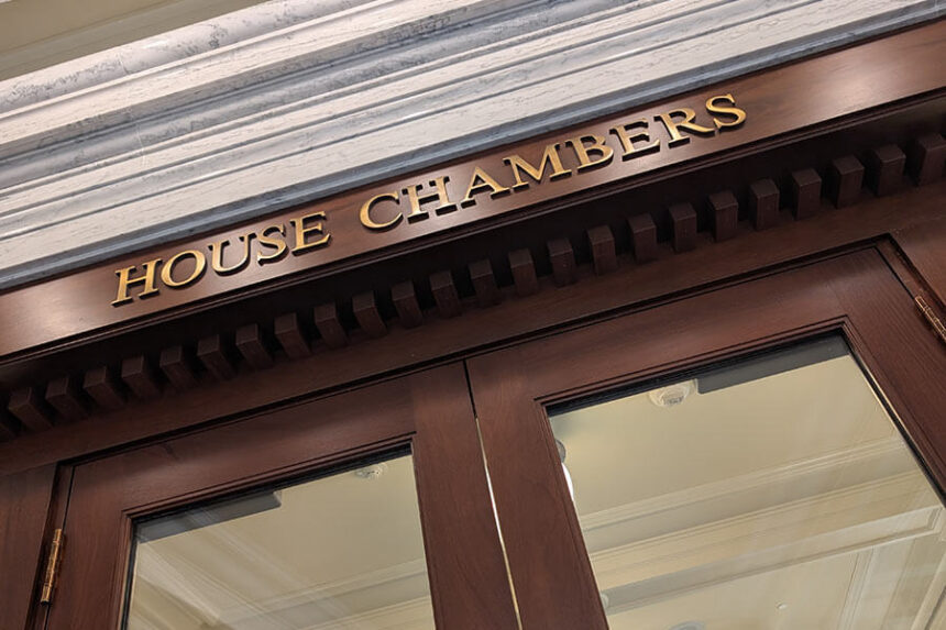 The House Chambers in the Idaho State Capitol.