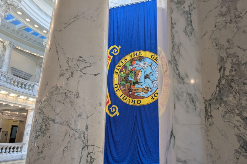flag in Idaho State Capitol