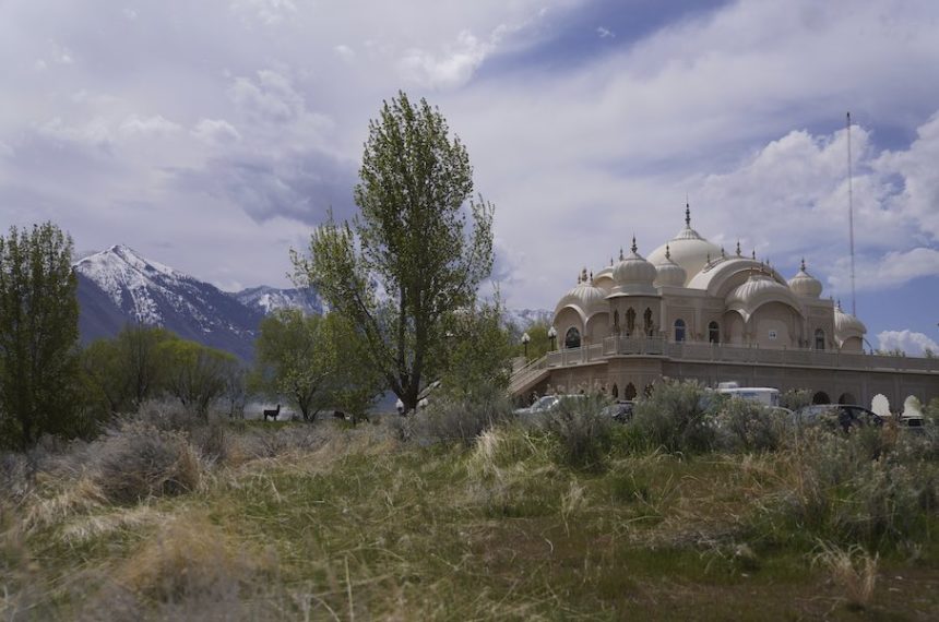 The Shri Shri Radha Krishna Temple in Spanish Fork, Utah, on Friday, April 25, 2025. (AP Photo/Jessie Wardarski)