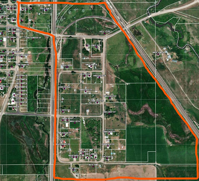 Areas of McCammon impacted by boil order | Courtesy City of McCammon