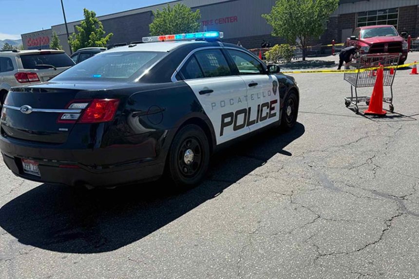 Pocatello Police on the scene of fatal car accident Costco parking lot. | Courtesy photo