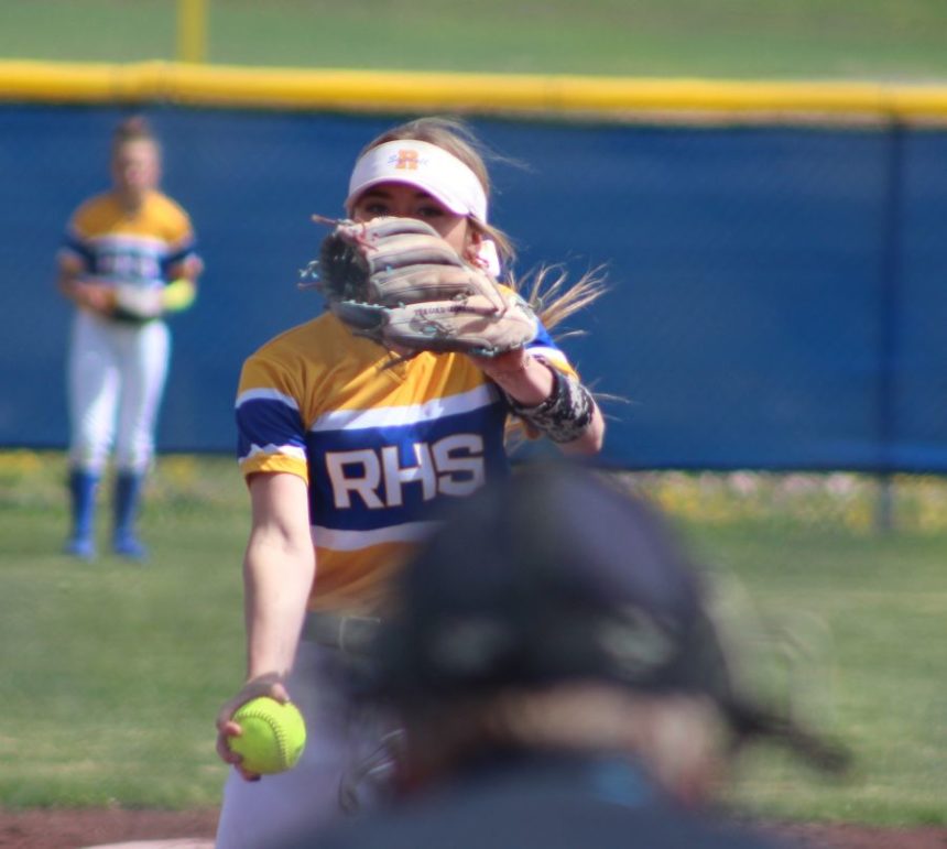 Ririe's Cheznee Smith pitches against North Fremont. | Allan Steele