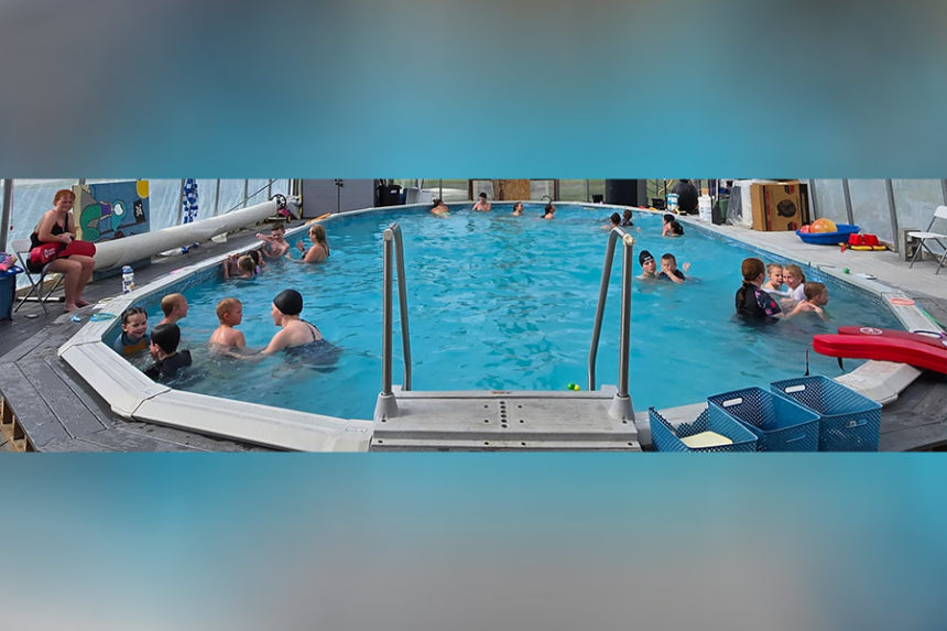 Students taking swim lessons at Pirate and Mermaids Swim Academy at 5060 West 5200 South in Rexburg. | Courtesy Dodie Beavin