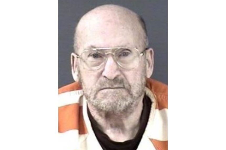 Mark Switzer following his arrest in 2023. Mandatory Credit: KCNC/Weld County District Attorney's Office via CNN Newsource