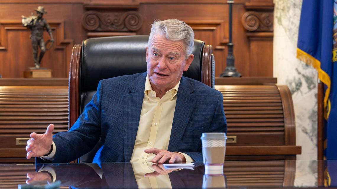 Gov. Brad Little is concerned that the state has underfunded its fire suppression account, even as land managers predict a bad fire season ahead. | Darin Oswald, Idaho Statesman