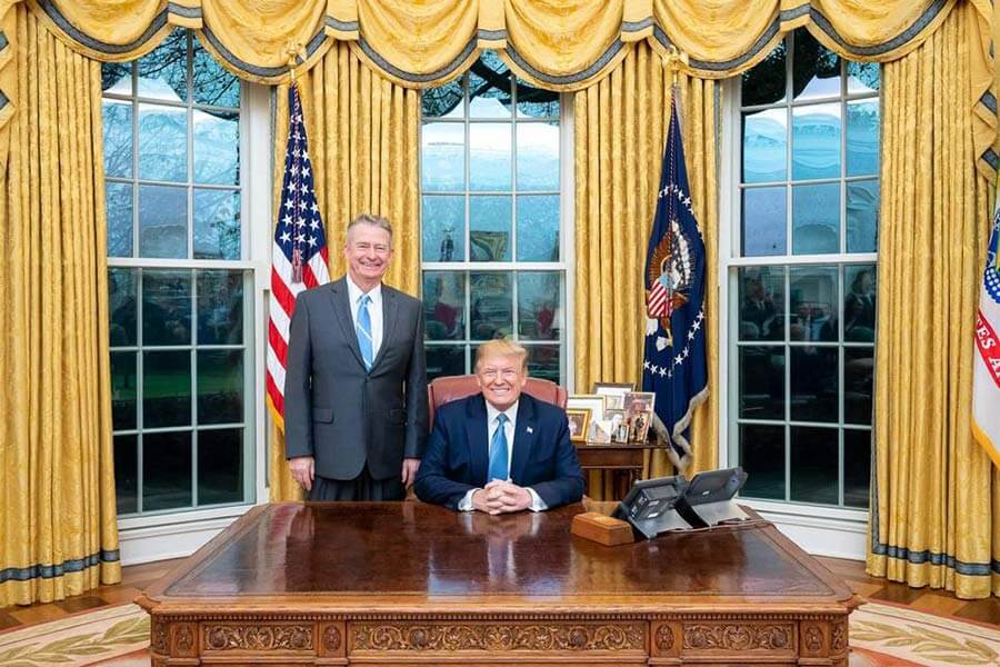 Little and Trump in Oval Office