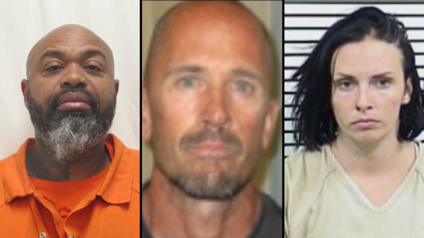 Savonte Michael Randolph (left), Adam Reid (middle), Megahann Wagoner (right) | Bannock County Jail and Teton County Sheriff's Office