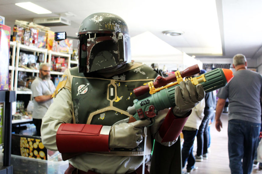 Diamond Armstrong, cosplaying as Boba Fett from Star Wars at Retro-X in Idaho Falls. | Kaitlyn Hart, EastIdahoNews.com