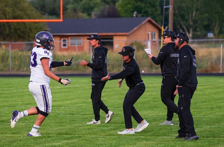 Keith Director, center, during a recent game with the North Fremont Huskies. | Courtesy Keith Director