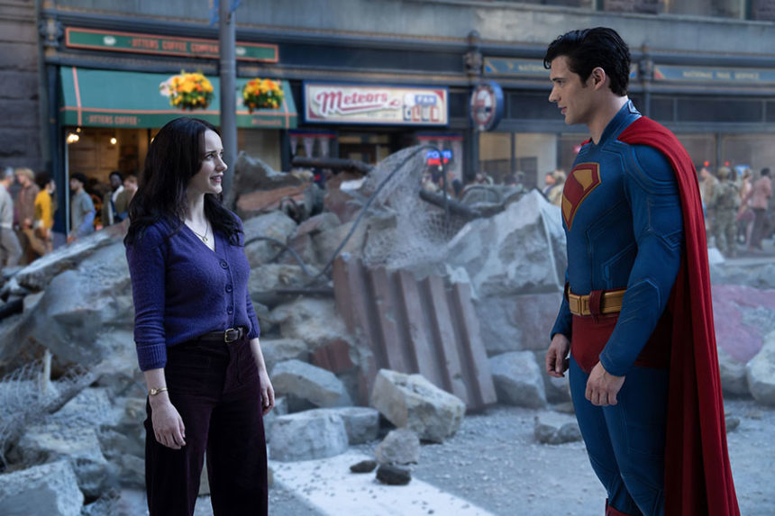 Rachel Brosnahan stars as Lois Lane and David Corenswet stars as Superman in Warner Bros. Pictures’ “Superman,” a Warner Bros. Pictures release. Mandatory Credit: Jessica Miglio/Warner Bros. Entertainment via CNN Newsource