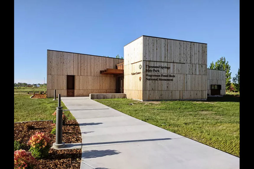 The new Thousand Springs Visitor Center is home to both Hagerman Fossil Beds National Monument and Thousand Springs State Park. | Courtesy NPS