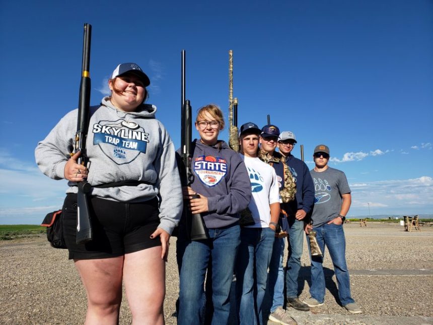Skyline Trap Team members Emily Wilson, Halle Thomas, Dalton Thomas, Jace Pendlebury, Brian Red, Jackson Ward. |Allan Steele, EastIdahoSports.com.