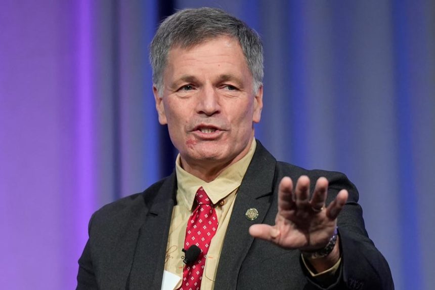 Wyoming Gov. Mark Gordon speaks at the 2024 summer meeting of the National Governors Association, July 11, 2024, in Salt Lake City. | Rick Bowmer, Associated Press