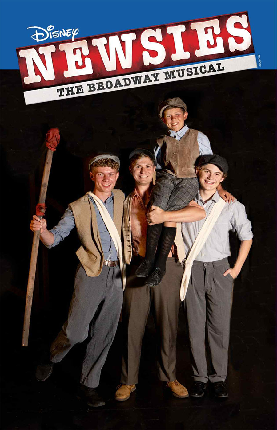 Some of the Ammon Arts Community Theatre cast members who are staring in "Disney's Newsies."