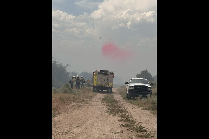 Crews working to contain the Garden Creek Fire | Courtesy Feliciana Fullmer