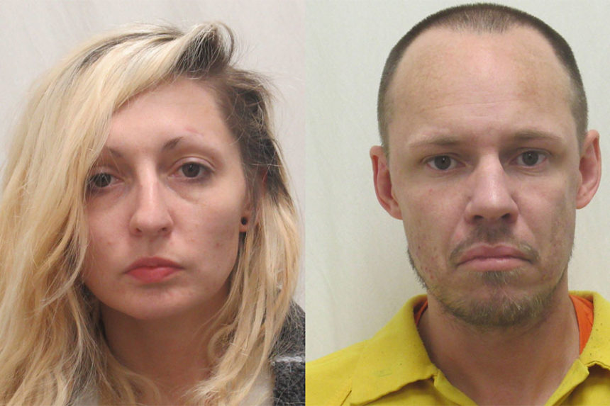 Jerica Ann Hall (left) and Brian Stuart Wilcken (right) | Courtesy Bannock County Jail