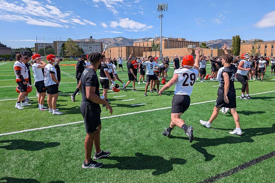 Idaho State Bengals football practice
