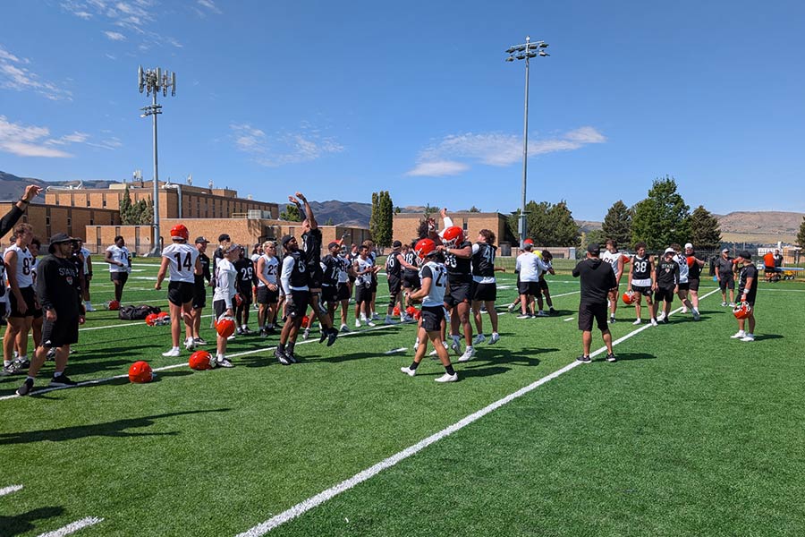 Idaho State Bengals football practice
