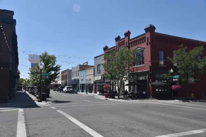 Idaho Falls Downtown Park and A Street Intersection