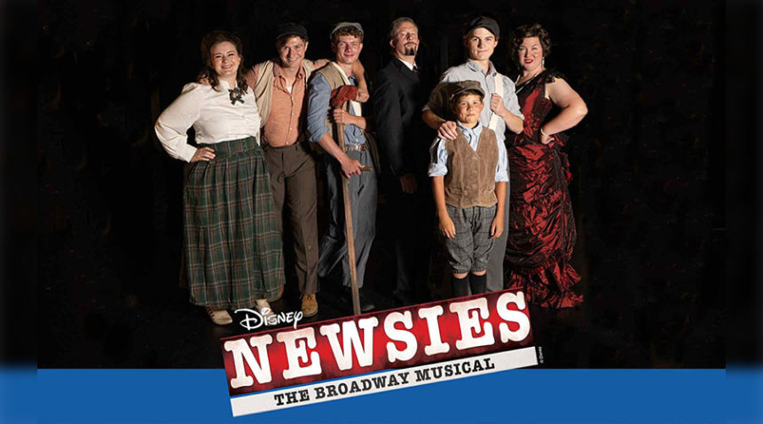 Some of the Ammon Arts Community Theatre cast members who are staring in "Disney's Newsies."