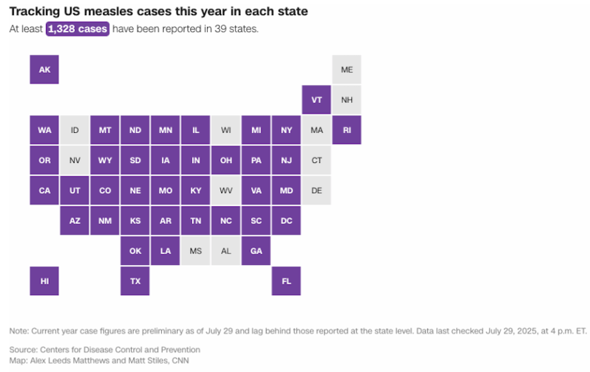 Tracking measles cases in the United States - East Idaho News