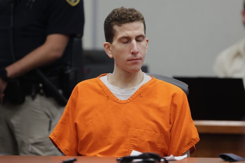 Bryan Kohberger appears at the Ada County Courthouse, for his sentencing hearing, Wednesday, July 23, 2025, in Boise, Idaho, for brutally stabbing four University of Idaho students to death nearly three years ago. (AP Photo/Kyle Green, Pool)