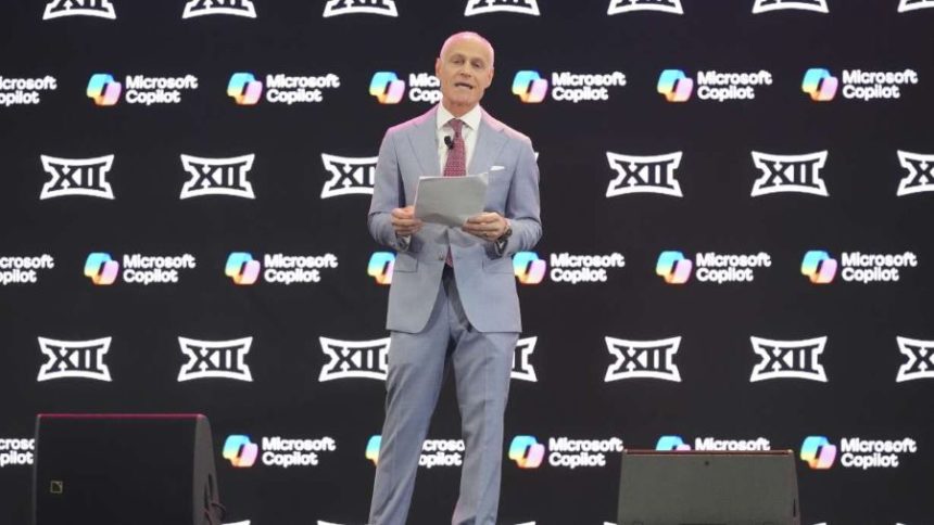 Brett Yormark, Big 12 commissioner, emphasizes the conference's strength and future prospects. | KSL.com.