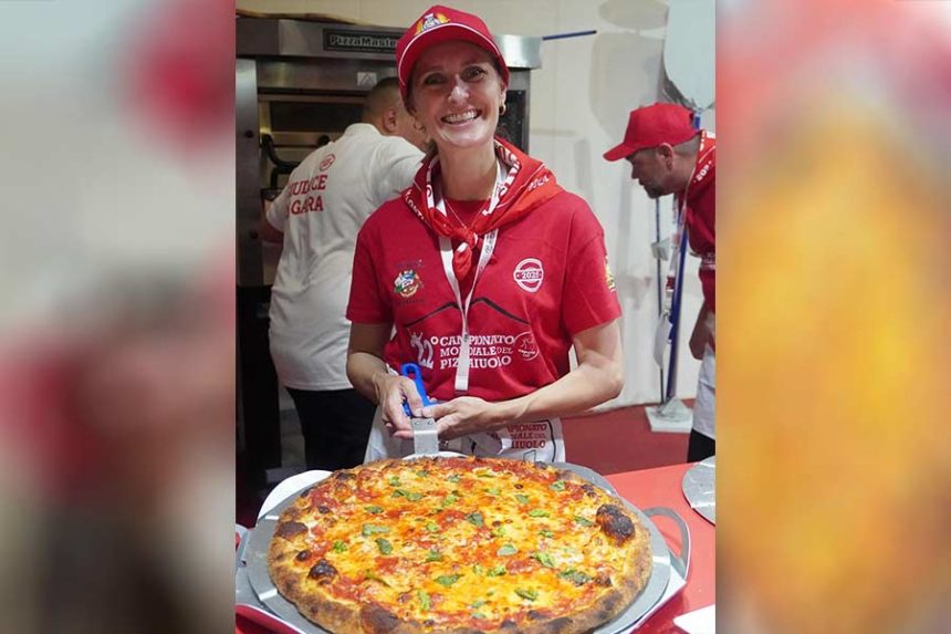 Righteous Slice co-owner Cheryl Crawford in Naples, Italy 2025. | Courtesy Cheryl Crawford