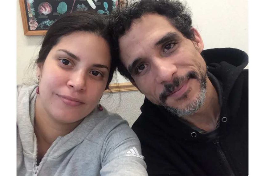 Rewell Altunaga, right, with his partner, Naivy Perez | Courtesy Naivy Perez via CNN