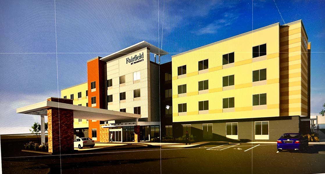 Rendering for the new Fairfield Inn in Idaho Falls | Screenshot from building plans