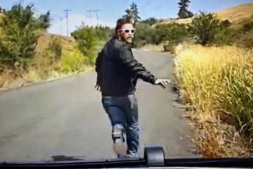 fleeing motorcyclist