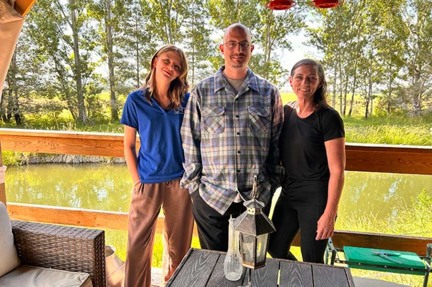 Terri Quilici, right, her son, Evan Merkley, center, and granddaughter Abigayl Sanderson. All three of them are pursuing careers as massage therapists. | Rett Nelson, EastIdahoNews.com